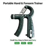 Digital Counter Adjustable Hand Grip Strengthener | 10-100KG Hand Forearm Finger Strength Trainer Fitness Exerciser Gripster Forearm Trainer