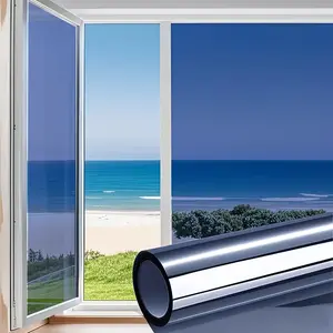 One-way privacy insulated sunshade film, mirror side, suitable for offices, glass windows, kitchens, balconies, home bedrooms, studies, and other scenarios. Easy to install, static adhesive.