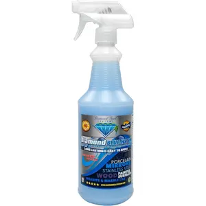 Made in the USA. Diamond Blue Repellent Wash Multi Surface. Cleans,Shine Best Cleaner for Glass, Granite, Countertops Wood & Stainless Steel. Direct from the Manufacturer 32oz Easy to use spray bottle