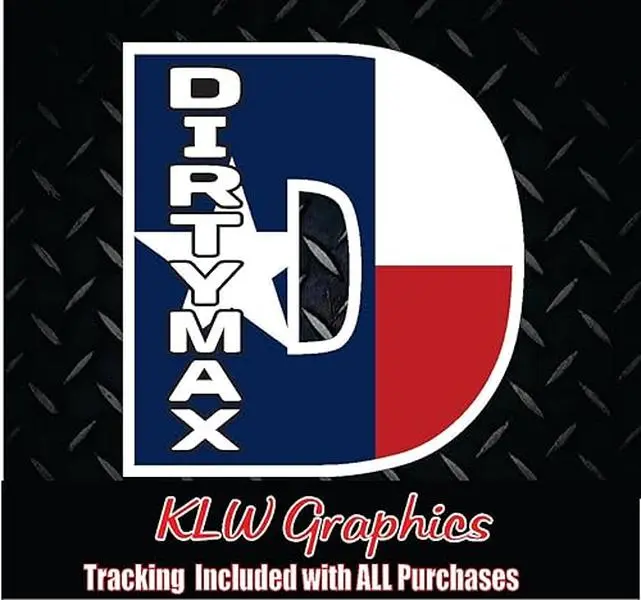 Dirtymax Duramax D Texas Flag Print Full Color Decal Sticker Turbo Diesel Truck 6.6 3.0 Crew Cab