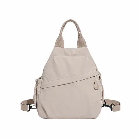 BIGWIG Women's Small Plain Nylon 3-In-1 Convertible Backpack Purse - Adjustable, Multi-Pocket, Waterproof, Chest Pack, Crossbody Sling for Outdoor Travel, Daily Commute, Convertable Backpack Purse, Multi Pocket Backpack