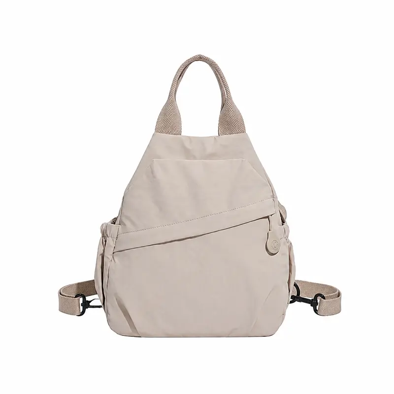 BIGWIG Women's Small Plain Nylon 3-In-1 Convertible Backpack Purse - Adjustable, Multi-Pocket, Waterproof, Chest Pack, Crossbody Sling for Outdoor Travel, Daily Commute, Convertable Backpack Purse, Multi Pocket Backpack