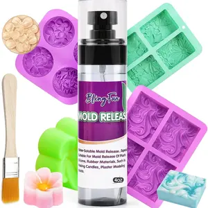Blingfun Fast-Drying Silicone Release Spray, Non-Stick Easy Demolding High-Temperature Professional Release Agent, Ideal for Candles, Soap Making, Resin Crafts
