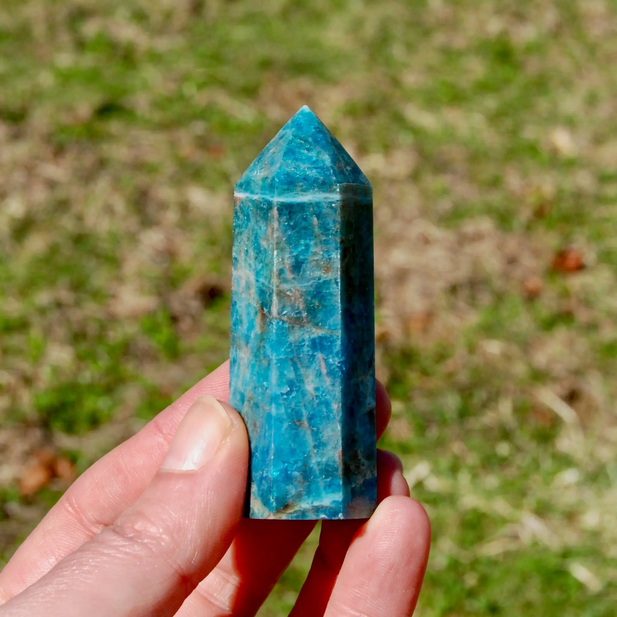2.9in 81g Apatite Crystal Tower