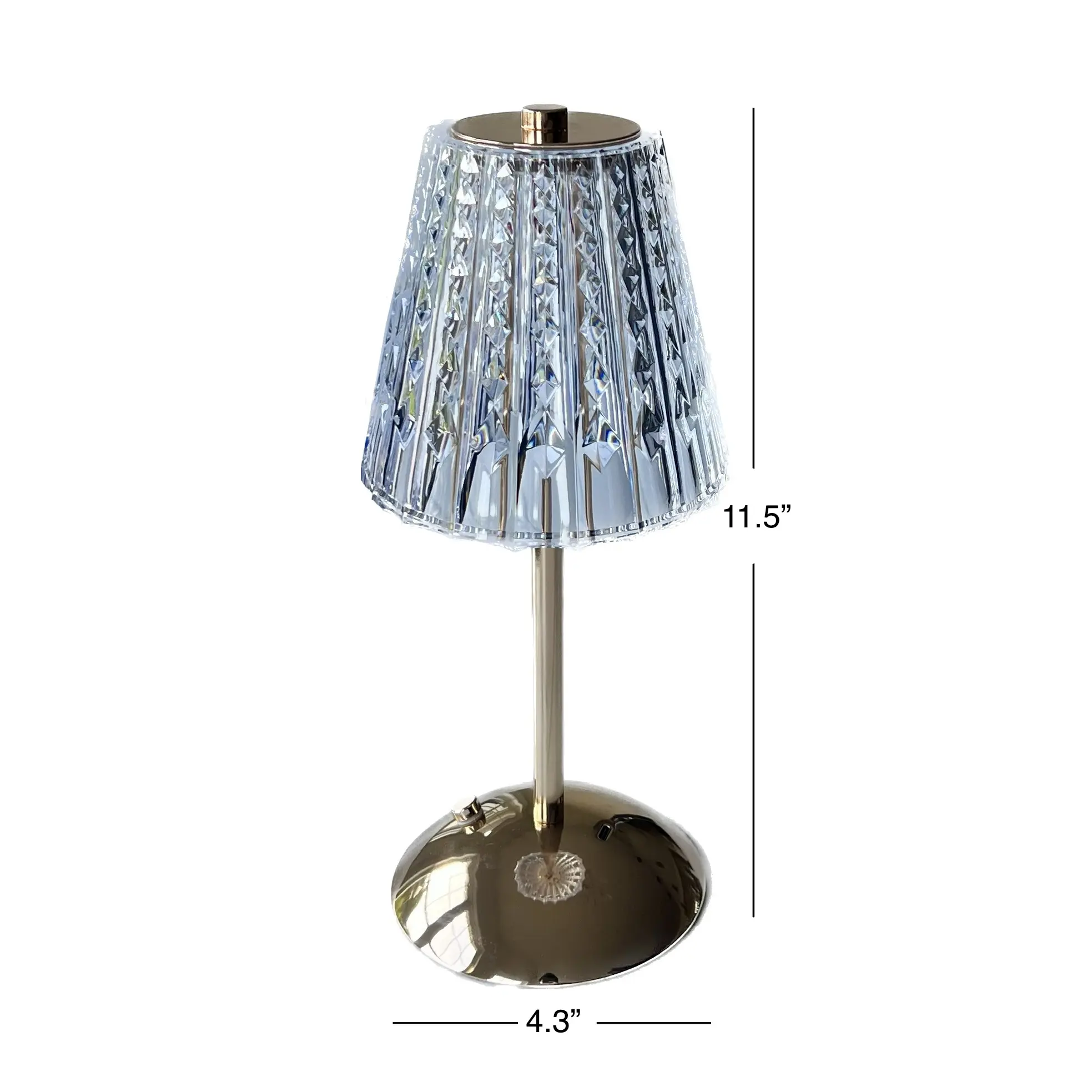 HowWell, Modern Table Lamp, LED, Cordless, 3-Color Temperature, Acrylic Lampshade