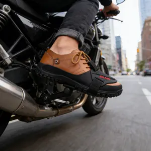 Durable Rubber Shoe Covers, Anti-Slip Textured Design, Adjustable Straps, Perfect for Commuting, City Riding, Long Trips, Racing