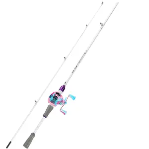 Sougayilang Fishing  Combo, 2 Pc Ultralight Graphite Blank Comfortable Non-slip Handle Baitcasting Rod And 7.2:1 High-Speed Gear Ratio 17 + 1 Low Profile Large Diameter Casting Reel Fishing Combo Fathersdaygift