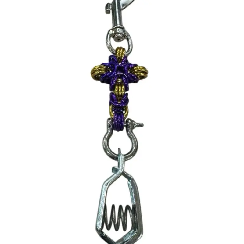 Byzantine Weave Cross Glove Clip Swivel Eye Hook Snap Byzantine Weave Cross Glove Clip Swivel Eye Hook Snap