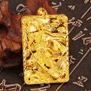 Gold-filled copper Sun Wukong pendant, domineering men's Great Sage pendant, Sun Wukong pendant from "Monkey King's Rebellion"