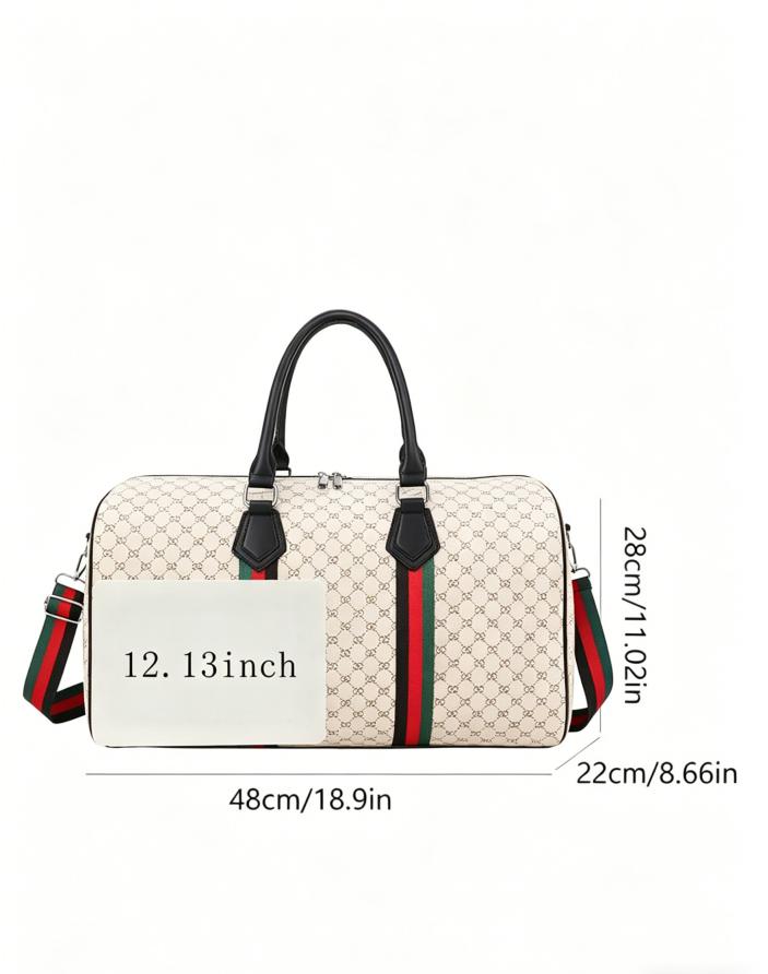 Waterproof Large Capacity Duffle - Durable Travel Luggage for Weekends, Gym & Daily Use (Unisex, Light Beige)