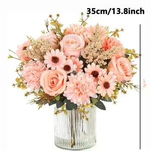 Realistic Seven-Prong Foam Rose, Ideal for Wedding Bouquets, Table Centerpieces, Garden Decor, Indoor/outdoor Use, High Simulation Quality