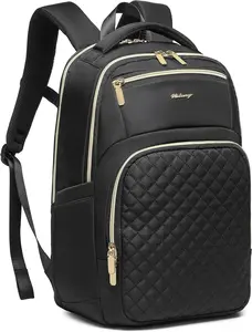 Wotony 17inch large capacity Laptop Backpack Purse for Women, 17inch Work Travel Computer Bags (dark green, 17Inch)