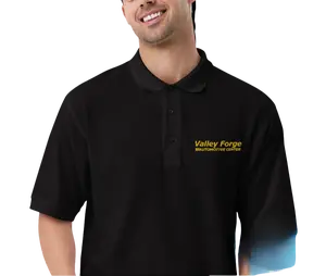 Valley Forge Automotive Polo Shirt — All-over Print Polo Shirt (Lightweight) American retro street hip hop Y2K men’s casual spandex short-sleeve top, baseball apparel