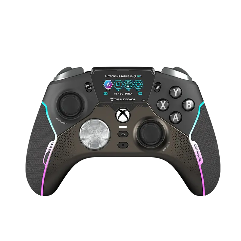 Turtle Beach Stealth Ultra High-Performance Wireless Bluetooth Game Controller - Adjustable Buttons, Durable Modern Build, Rapid Charge Dock, 30H Battery, Antidrift Aim Tech, Command Screen, Android-Smartphone Compatible, Console Gaming Accessories