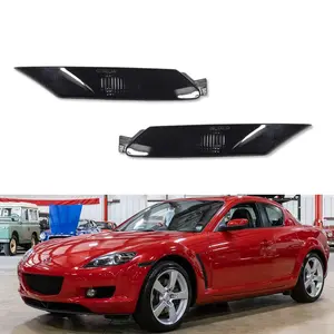 2PCS JDM Style Smoked Lens Front Side Marker lamps Lights For 2004 2005 2006 2007 2008 Mazda RX-8 RX8,Replace OEM F151-51-120E, F151-51-130E