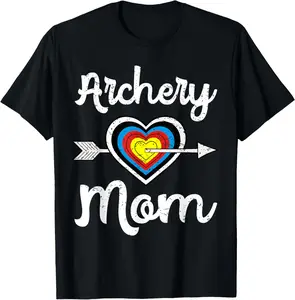 100% cotton Unisex Archery Mom Bowwoman Archer Mother's Day Bowhunter Arrow T-Shirt