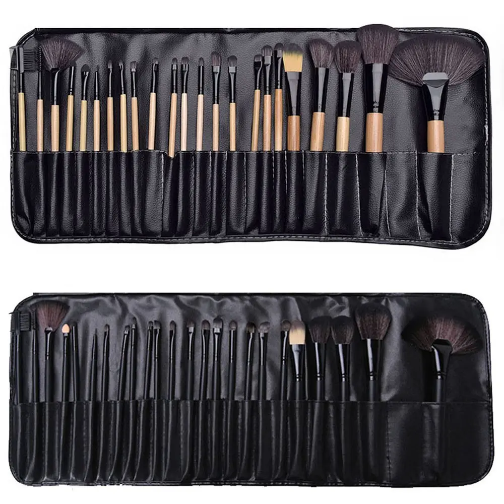 Makeup Brushes 24-Piece Makeup Brush Set Advanced Synthetic Foundation Contour Blush Concealer Eyeshadow Blending Eyeliner Makeup Brush Set with Storage Case Makeup Brush Kit