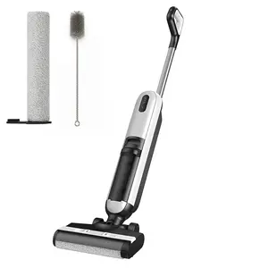 Cordless Wet Dry Vacuum Cleaner with Dual Water Tank (0.35L Clean/0.5L Dirty), Self-Cleaning Vac Mop for Hard Floors, Tangle-Free Brush, 35Min Runtime