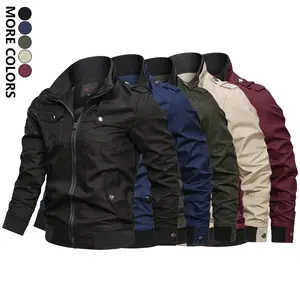 Men's pocket stand collar zipper jacket, slim fit casual long sleeve coat, suitable for autumn and winter wear, men's clothing, street style apparel, workwear jacket, motorcycle streetwear, men's outdoor activity jacket, casual style jacket