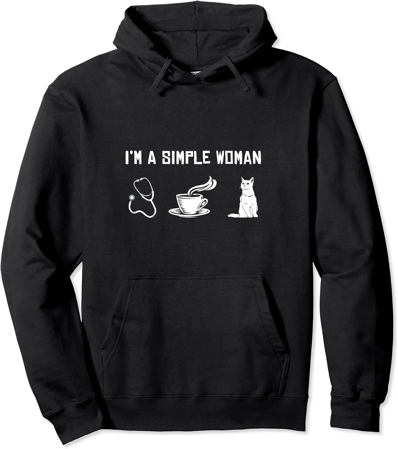 I'm A Simple Woman Nursing Pullover Hoodie - Antoniojo Shop 77B09RHGRSLY