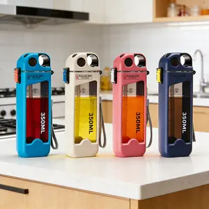 Leak-Proof Square Water Bottle, Sports Drinking Bottle with Straw, Portable Design, Hand-Wash Safe Polycarbonate Cup, Ideal for Outdoor Travel Use