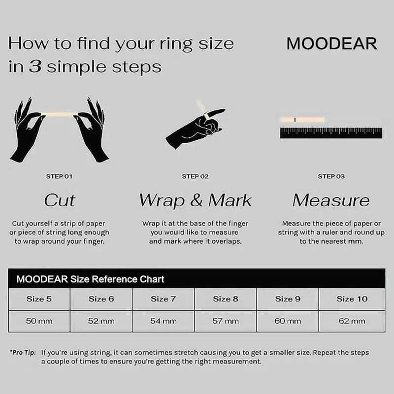 Women's Non Tarnish 3-Piece Thumb Ring Set - Tarnish Proof Jewelry, Dainty Thin Stackable Design, Dainty Look, Everyday Wear, Size 5, Valentine's Day Fashion Accessory