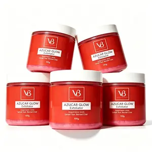 VB Azucar Glow Exfoliating Sugar Scrub 100g, Natural Hydrating Facial Cleanser, Brightening Skin Exfoliant, Deep Clean Pores, Smooth Rough Skin, Improve Dull Tone & Skin Texture