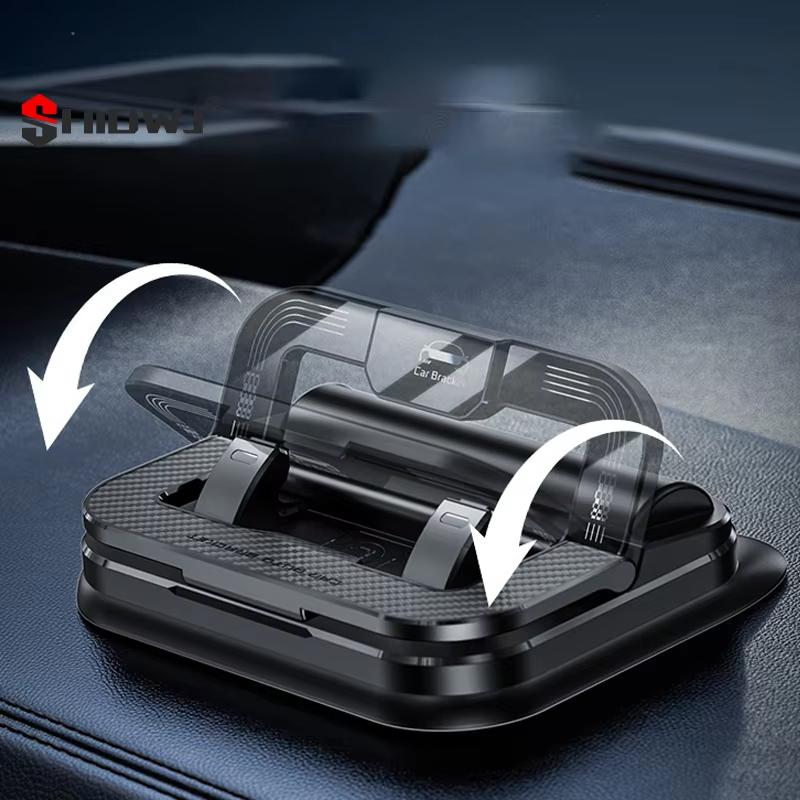 Car phone holder, portable mobile phone holder, stable and durable.In-built parking number plate function, quickly switch to a phone number plate.