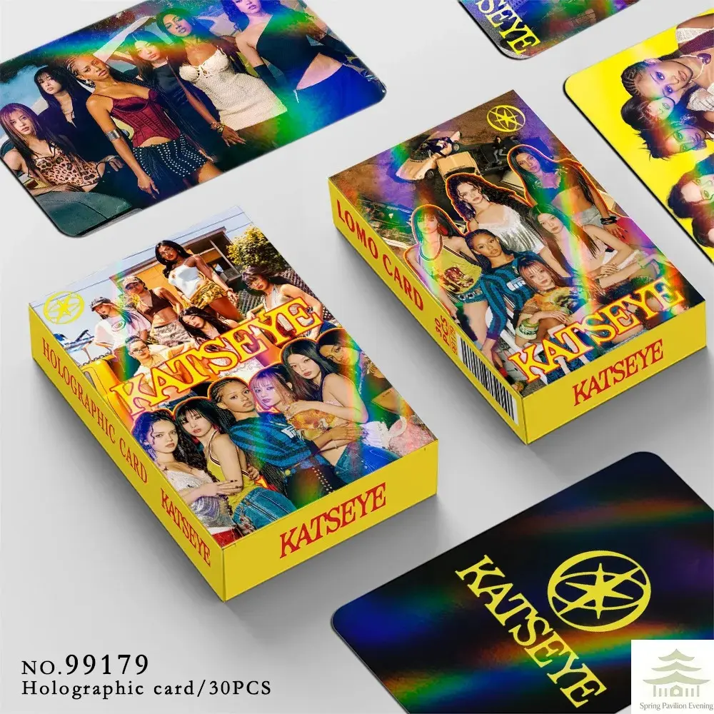 30Pcs/Set Kpop Idol KATSEYE New Series HD Printd Photocards MANON SOPHIA DANIELA LARA MEGAN YOONCHAE Laser Lomo Cards Fans Gifts