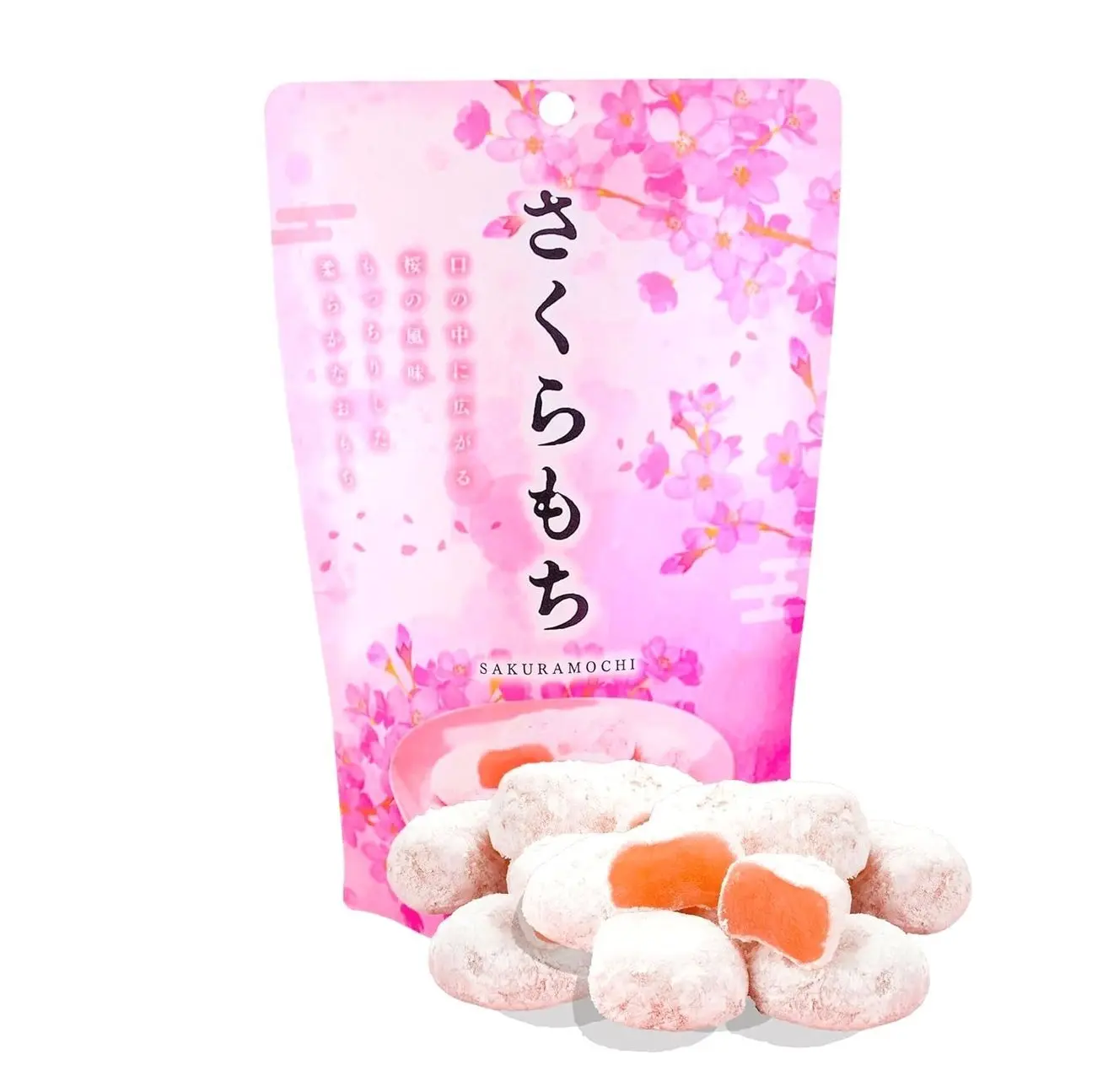 Sakura Mochi Traditional Japanese Wagashi Sweets