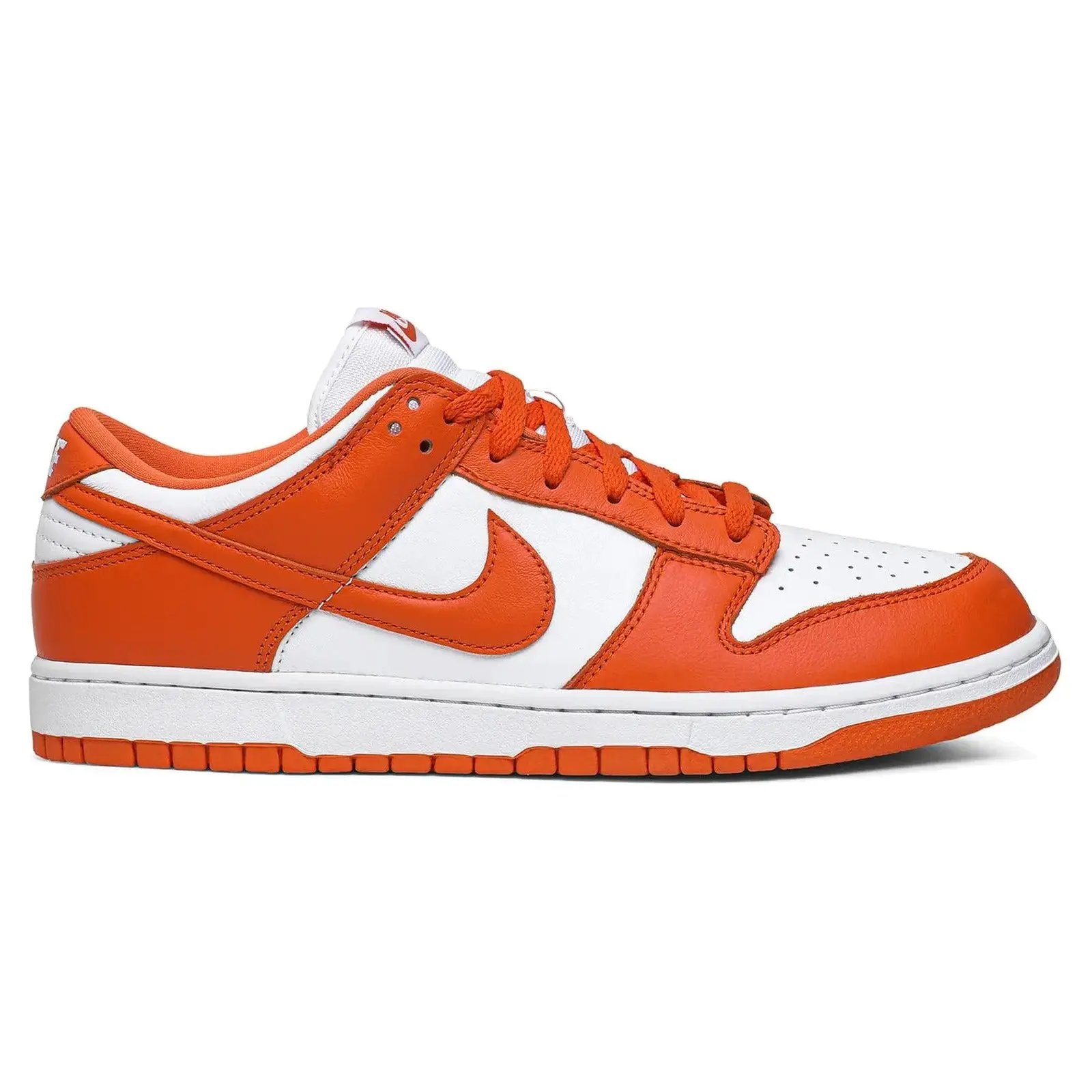 NIKE Men's Dunk Low SP Syracuse Leather Sneakers, Authentic Retro College-Inspired Lace Up, Brand New - US M 10.5, College Look