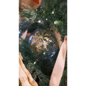 Clear Snowflake Glass Ornament