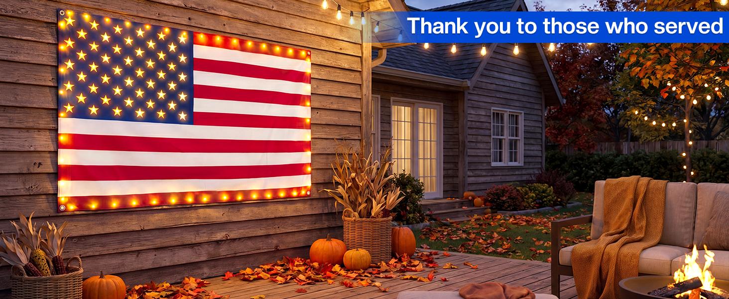 Avatar Controls 3x5FT Smart American Single Side Flag Lights App Control Plug in 4th of July Decorations Lights DIY Color, Music Sync Light Up Patriotic Single Side US Flag Lights for Wall Bedroom, Memorial Day, Independence Day（NOT REMOTE)
