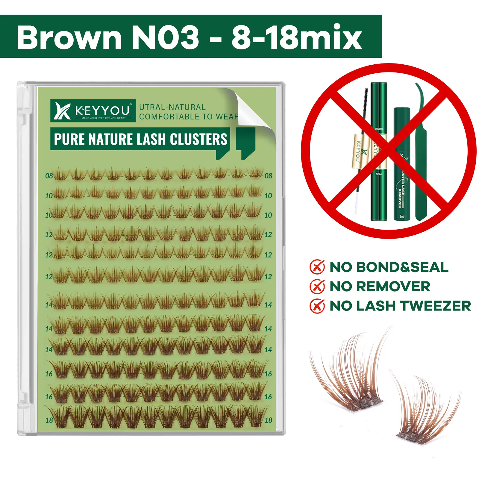 Only Brown N03 Cluster 8-18 [No Bond&Seal&Remover]