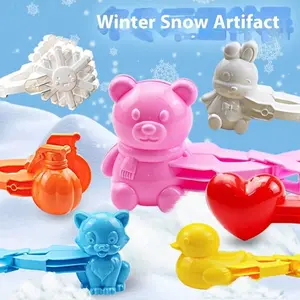 4 Piece Snowball Clip Set, Winter Outdoor Snowball Clips, Interactive Snowball Fight Kit, Fun and Durable Snowball Accessories