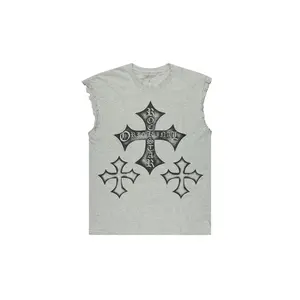 Marizon Grey Cut off Tee
