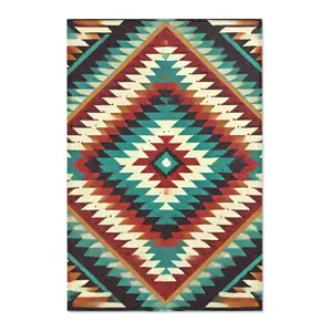 Southwestern Area Rug - Boho Chic Accent Rug, Tribal Home Decor, Large Floor