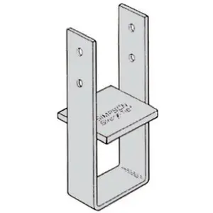 212 MAIN Simpson Strong Tie CB66-WEST Steel 6x6 Column Base, Heavy Duty Bolts, Sturdy Bracket with Concrete Flush Holes & Diamond Holes for Sailing Water Sports