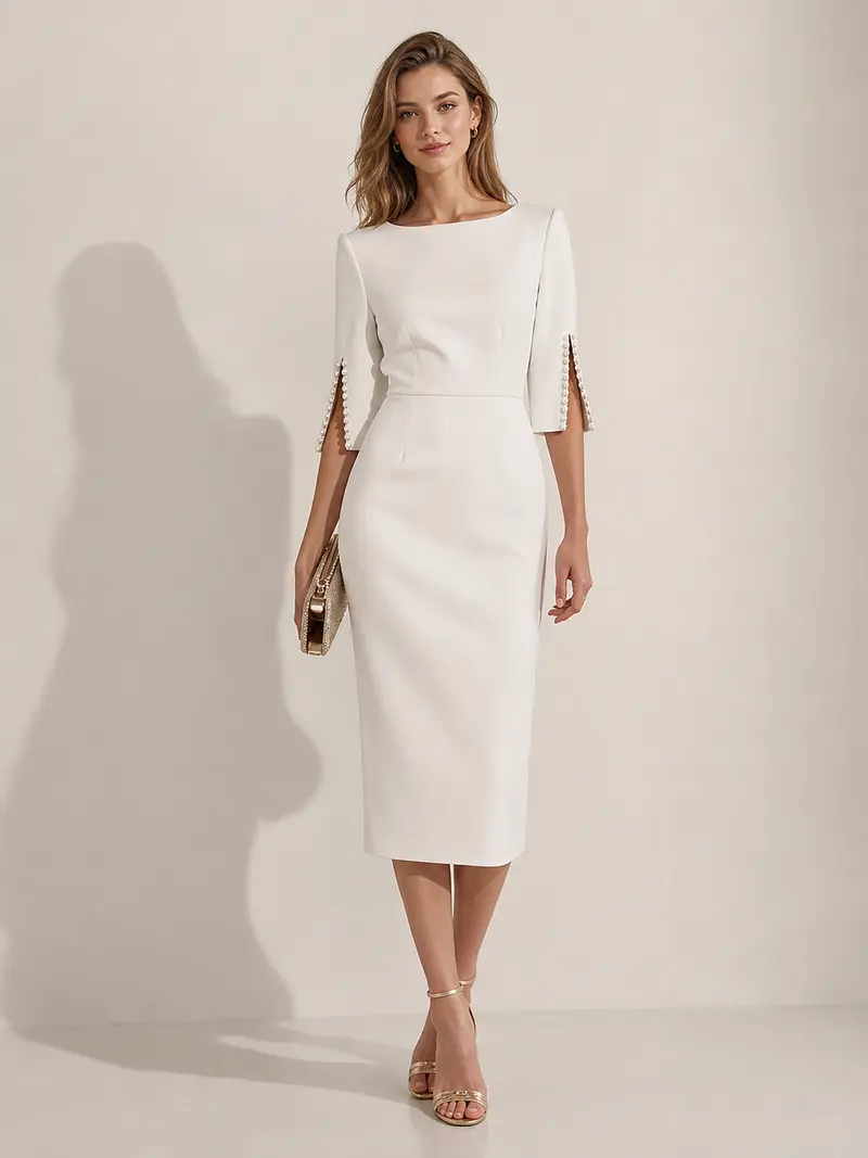 white dress for church Women V Neck Ruffle Short Sleeve Summer Ruched Bodycon Work Midi Pencil Sheath Dresses at Amazon Women's Clothing store This washable dress features a beautiful praying hands embroidery on the collar classy white dress styles for
