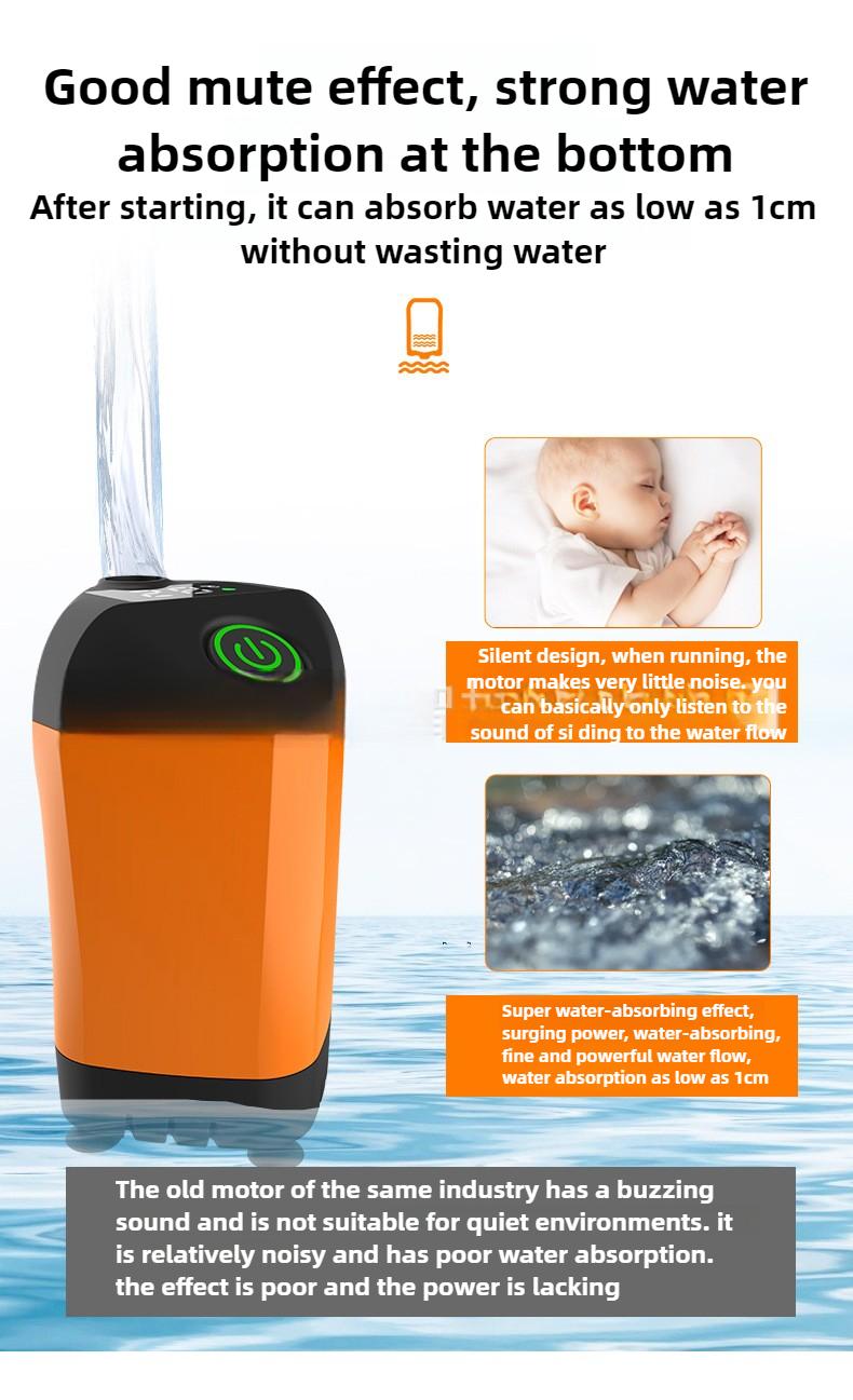 Ducha para acampar al aire libre IPX7, resistente al agua con pantalla Digital, bomba de ducha eléctrica portátil para senderismo, viajes, playa, riego de mascotas