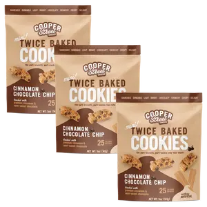 Cinnamon Chocolate Twice Baked Cookies 5oz - 3 Pack