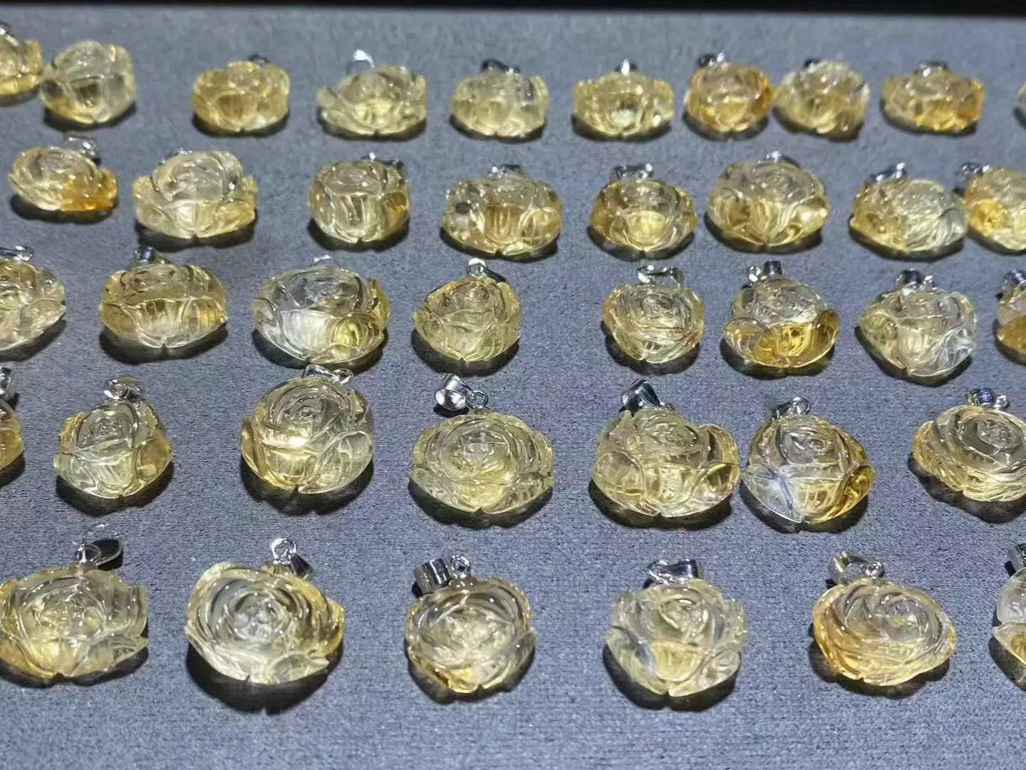 Shine(12254)gc.citrine rose pendant