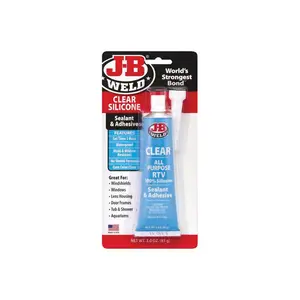JB Weld  3 oz Clear RTV Silicone Sealant