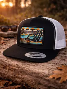 Whitetail Buck Hunting Hat, High Crown Camo Snapback Trucker Cap, Vintage Western Hunter Hat Outdoor, Adjustable Gift for Men Dad