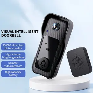 Smart Video Doorbell Camera, Wireless WiFi Doorbell with Indoor Chime, HD Night Vision 130° Wide Angle, Two-Way Audio Remote Intercom, Home Security Doorbell with Cloud Storage