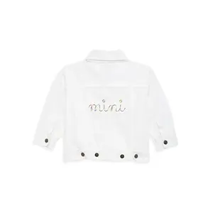 "mini" White Denim Jacket