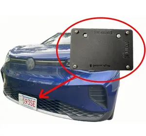 No drilling license plate mounting kits for Volkswagen ID.4. Fits 2025-2024-2023-2022-2021 model years