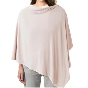 Knit Nursing Cover for Breastfeeding, 360 Full Privacy Breathable Breastfeeding Cover, Multi-use Carseat Canopy (Blush Beige)