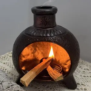 Ceramic Aromatherapy Burner Healing Sage Aromatherapy Burner Cedar Stick Tray Burning Container Ceramic Aromatherapy Burner