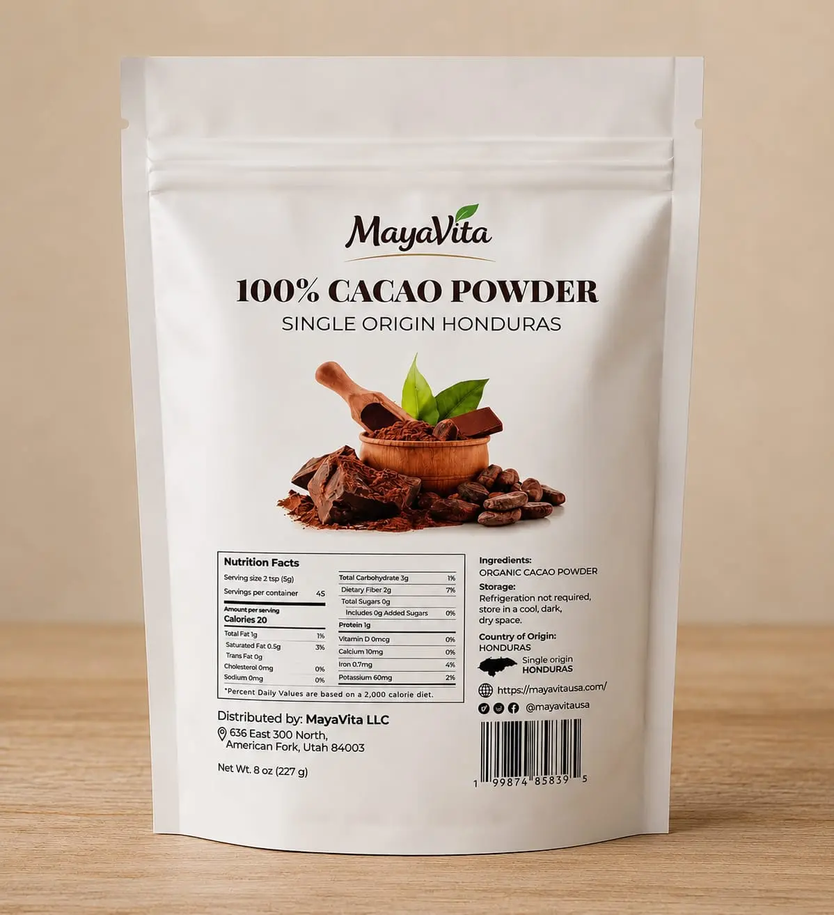 100 % cacao powder Mayavita 100 % cacao powder Mayavita